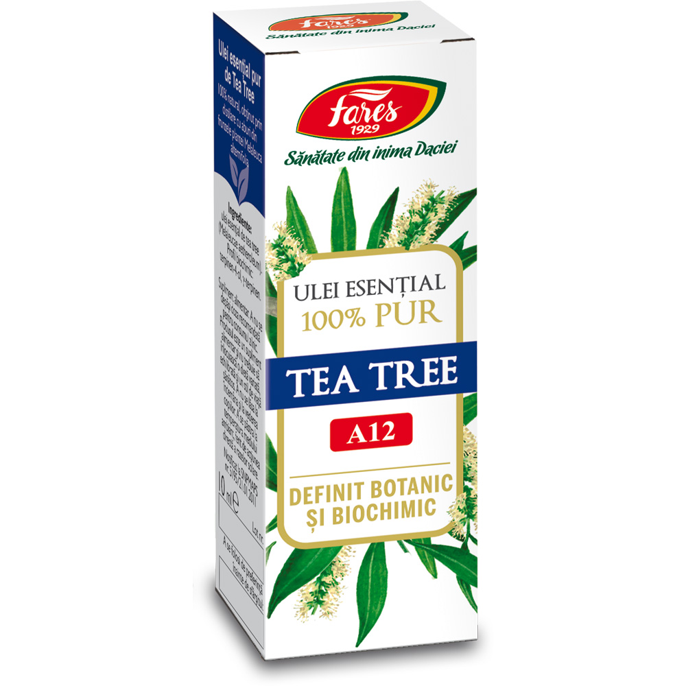 Ulei esential de tea tree A12, 10 ml, Fares