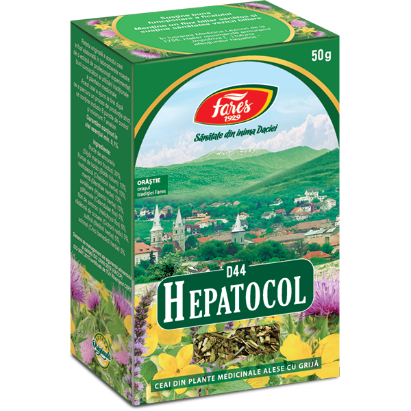 Ceai Hepatocol D44, 50 g, Fares