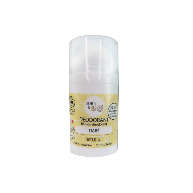 Deodorant Bio Roll On Monoi Tiare, 50 ml, Born to Bio