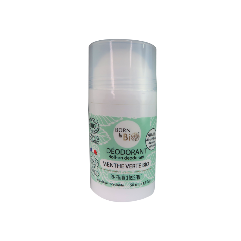 Deodorant Bio Roll On cu Menta Verde, 50 ml, Born to Bio