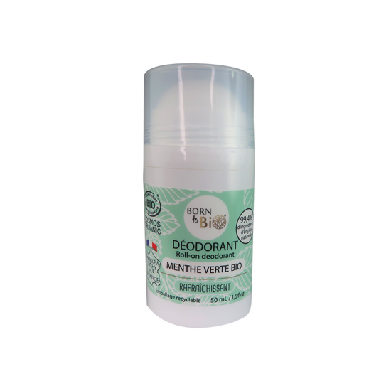 Deodorant Bio Roll On cu Menta Verde, 50 ml, Born to Bio