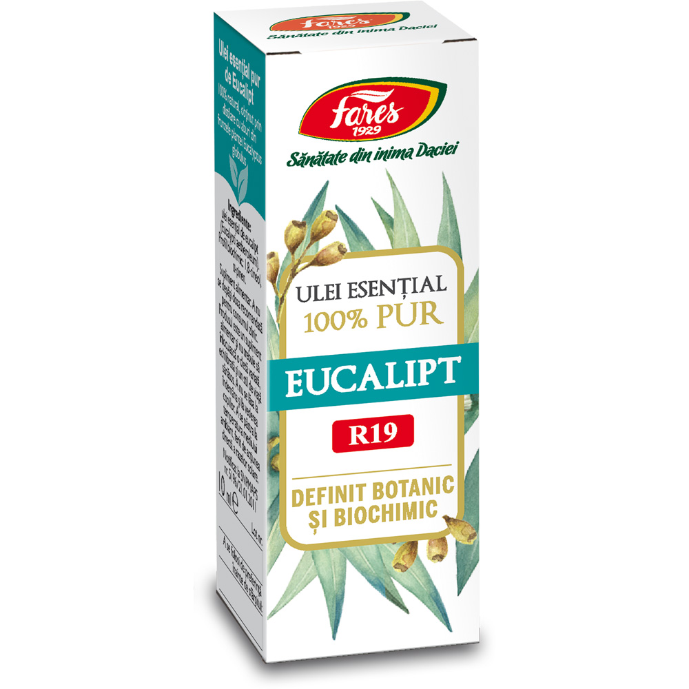 Ulei esential de eucalipt R19, 10 ml, Fares