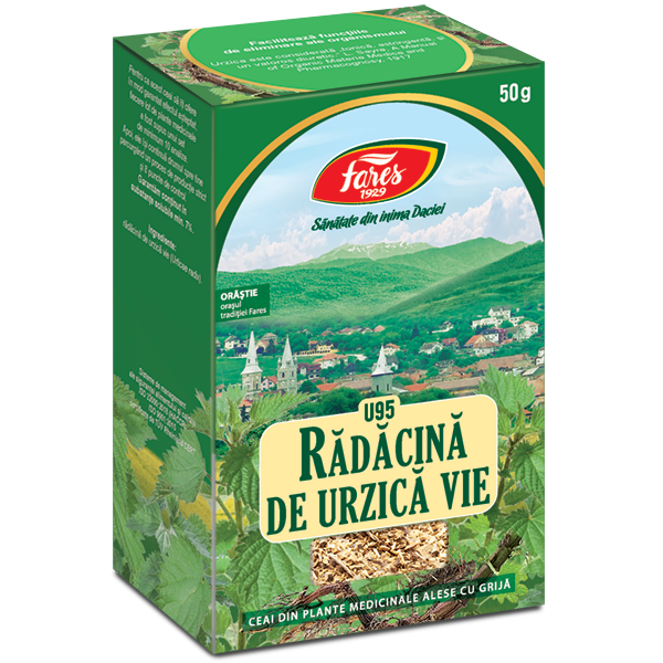 Ceai Radacina de Urzica vie U95, 50 g, Fares