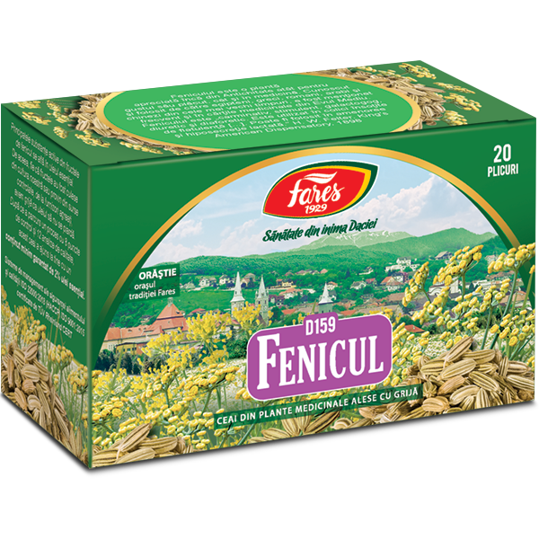 Ceai Fenicul, D159, 20 plicuri, Fares
