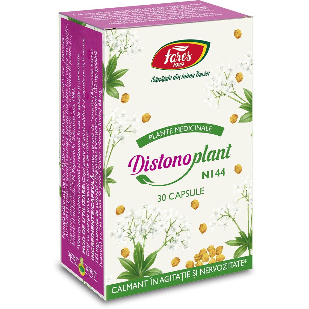 Distonoplant, N144, 30 capsule, Fares