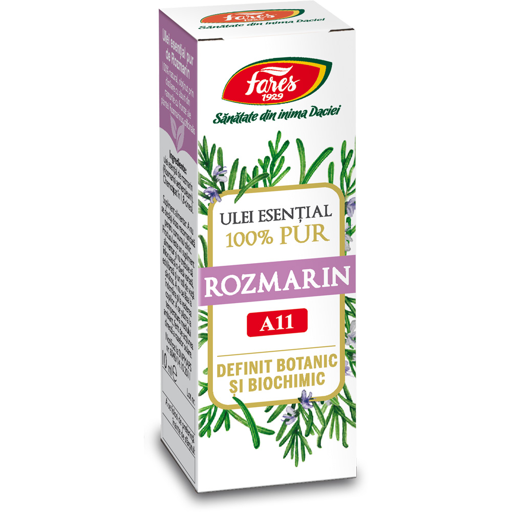 Ulei esential de rozmarin A11, 10 ml, Fares