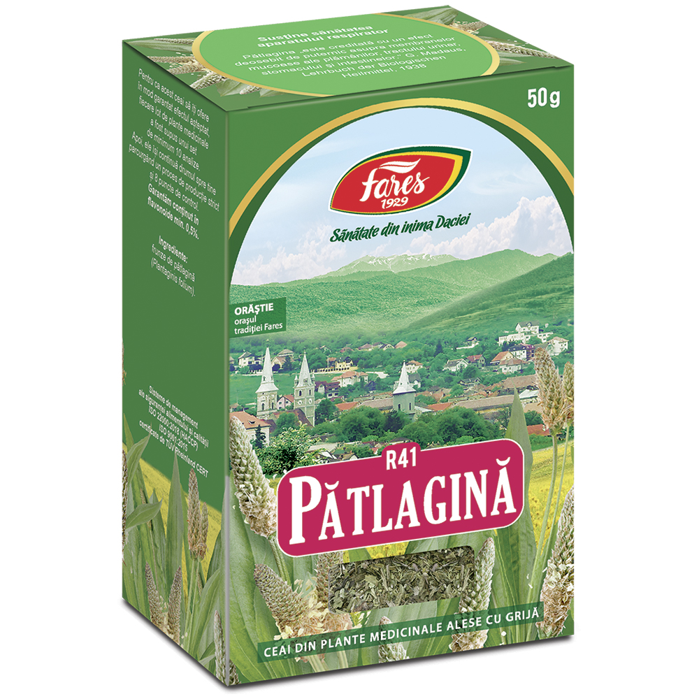 Ceai Patlagina frunze R41, 50 g, Fares