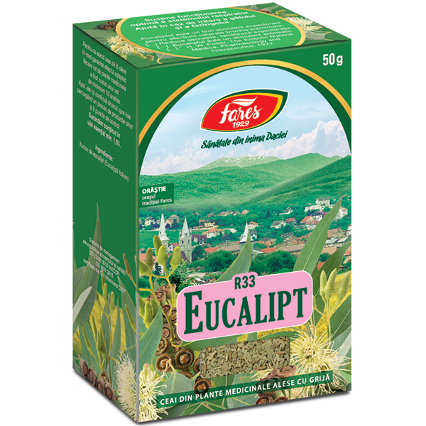 Ceai Eucalipt frunze, R33, 50 g, Fares