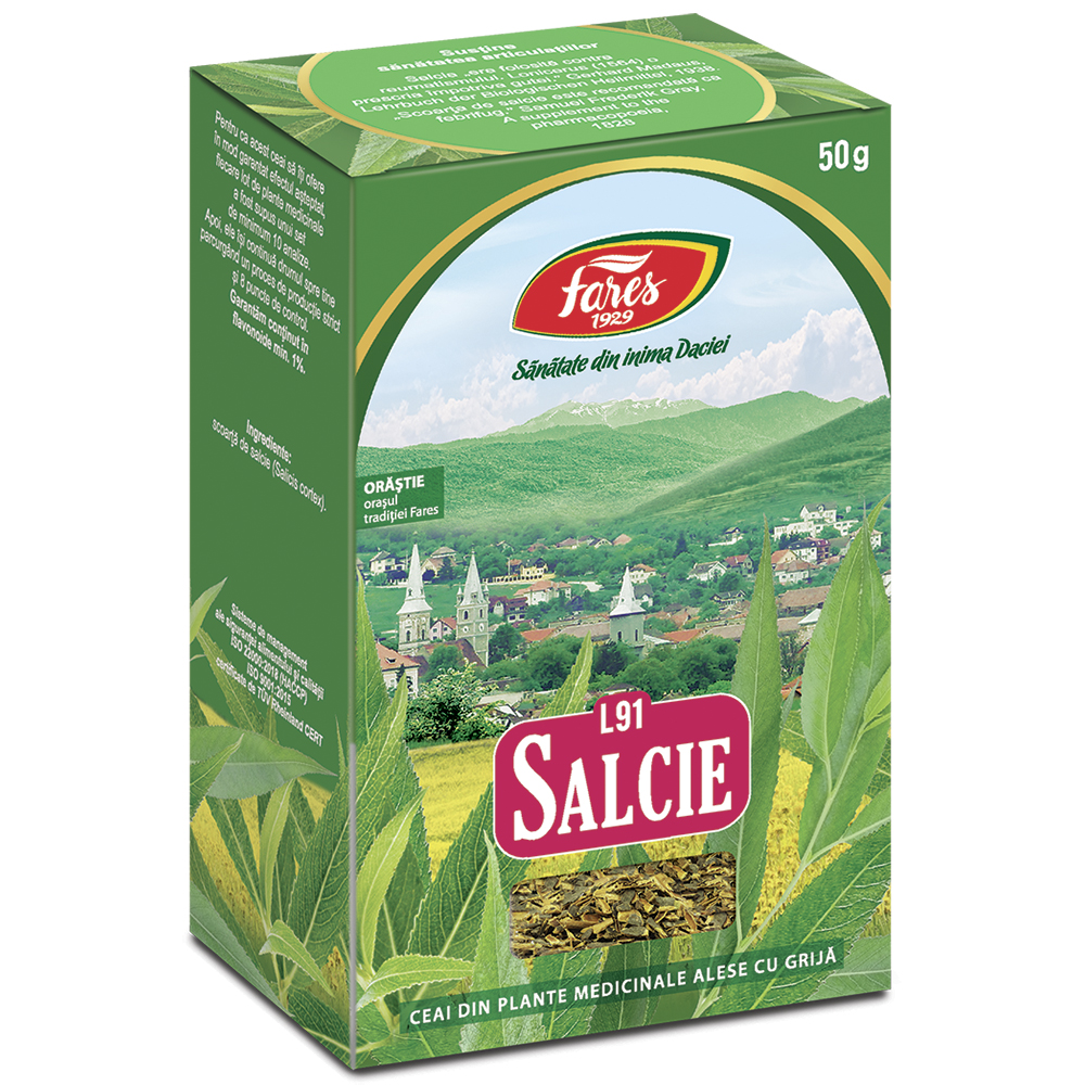 Ceai Salcie scoarta L 91, 50 g, Fares