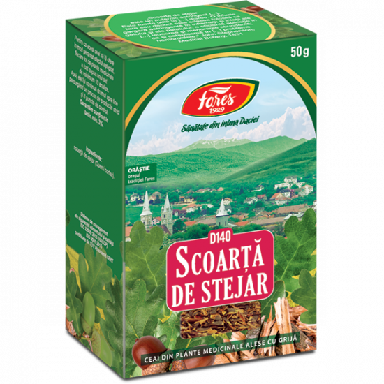 Ceai Stejar scoarÈ›Äƒ, D140, 50 g, Fares