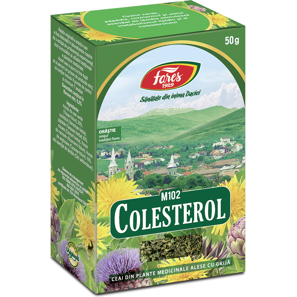 Ceai Colesterol, M102, 50 g, Fares