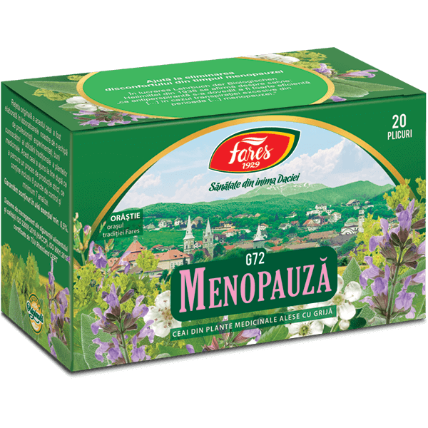 Ceai Menopauza, G72, 20 plicuri, Fares