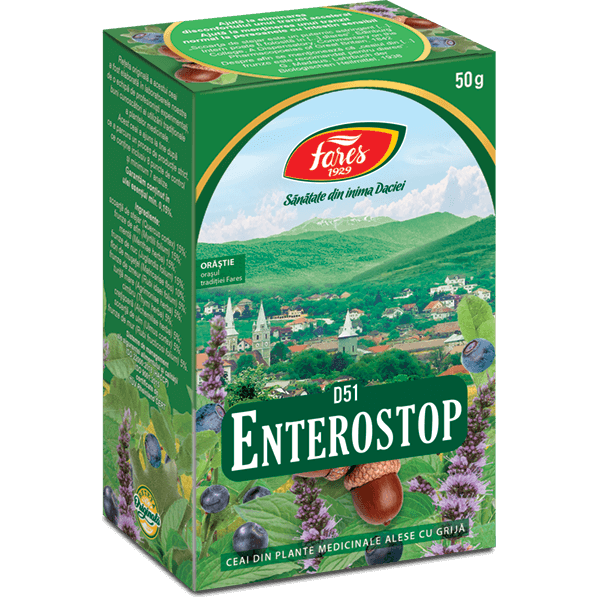Ceai Enterostop, D51, 50 g, Fares