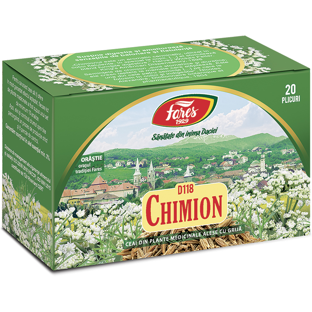 Ceai fructe de Chimion D 118, 20 plicuri, Fares