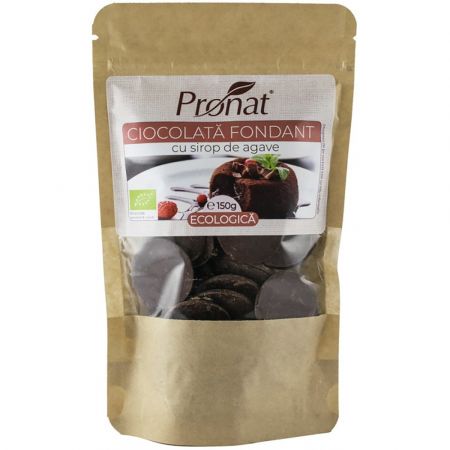 Ciocolata fondant BIO cu sirop de agave, 150g, Pronat