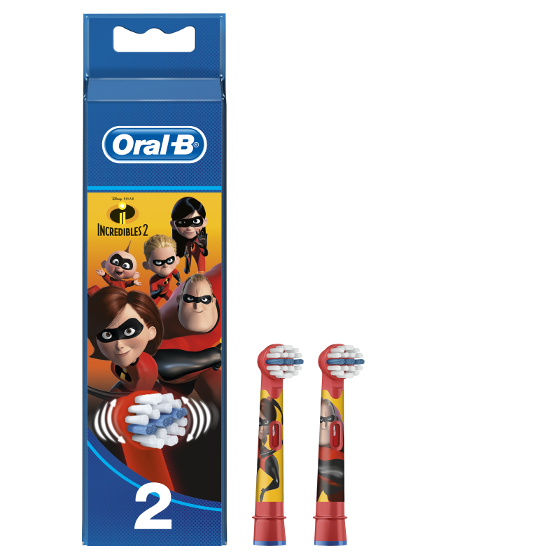 Rezerve periuta de dinti electrica pentru copii Incredibles, 2 buc, Oral-B