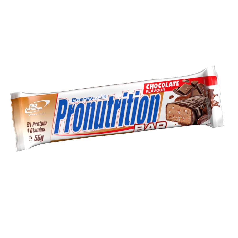Baton proteic energizant cu aroma de ciocolata, 55 g, Pro Nutrition