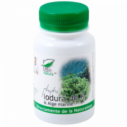 Iodura de potasiu (K) si alge marine Phyto, 60 capsule, Pro Natura