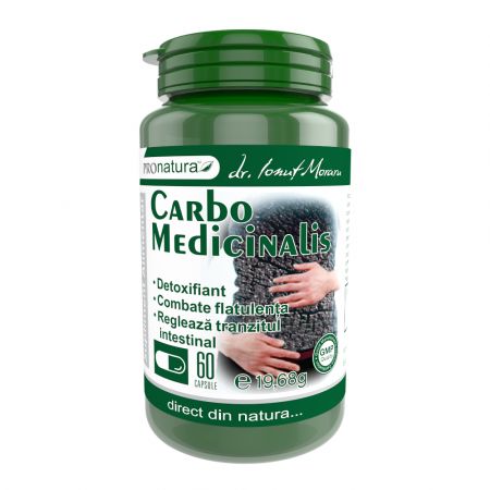 Carbo Medicinalis, 60 capsule - Pro Natura