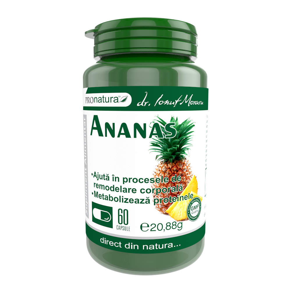 Ananas, 60 capsule, Pro Natura