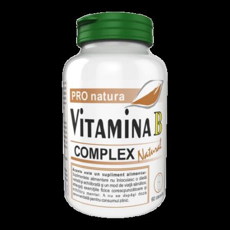Vitamina B Complex Natural, 60 capsule - Pro Natura