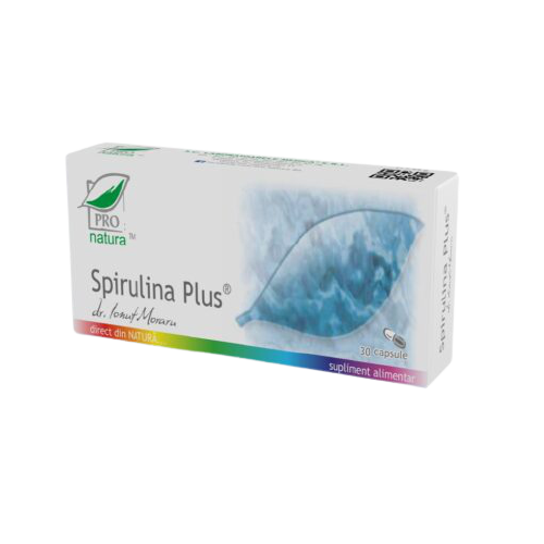 Spirulina Plus, 30 capsule, Pro Natura