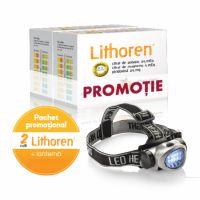 Pachet Promo Lithoren 2 cutii x 30 plicuri + lanterna, Rafarm