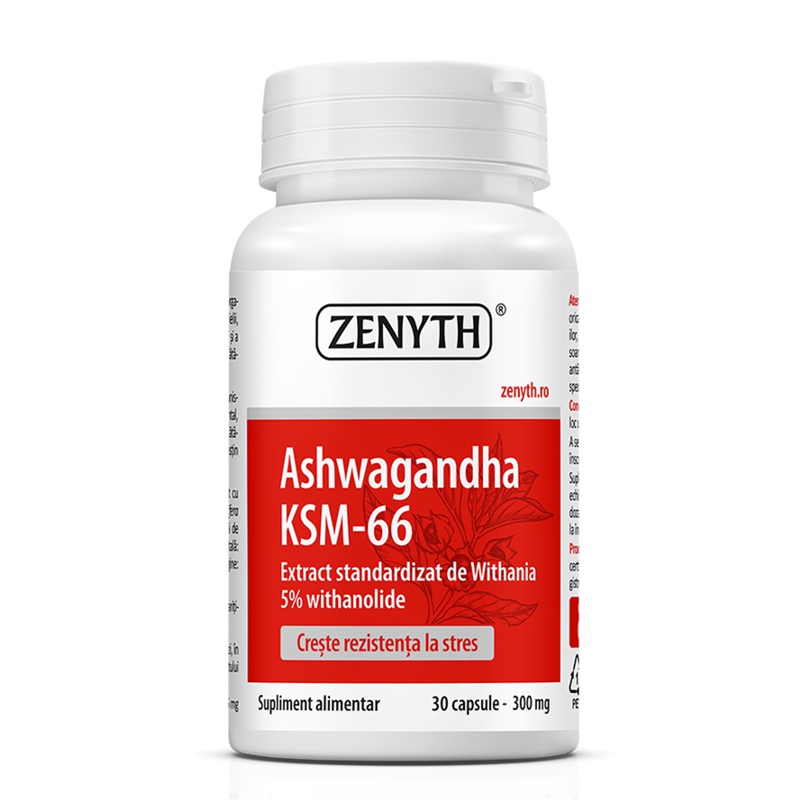 Ashwagandha KSM-66, 30 capsule, Zenyth