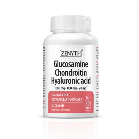 Glucosamine, Chondroitin, Hyaluronic Acid, 60 capsule - Zenyth