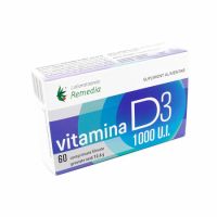 Vitamina D3 1000 UI, 60 comprimate, Remedia
