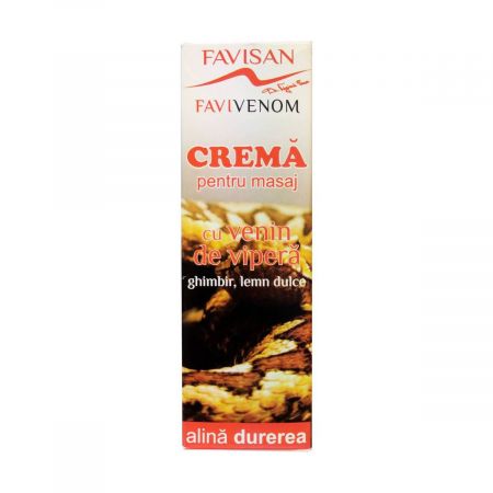 Crema pentru masaj cu venin de vipera, Favivenom, 50 ml - Favisan