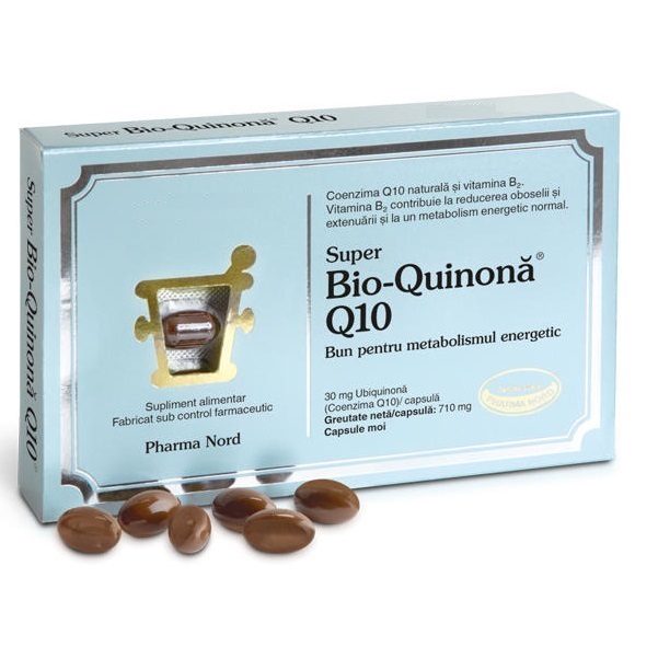 Super Bio-Quinona Q10, 30 capsule, Pharma Nord