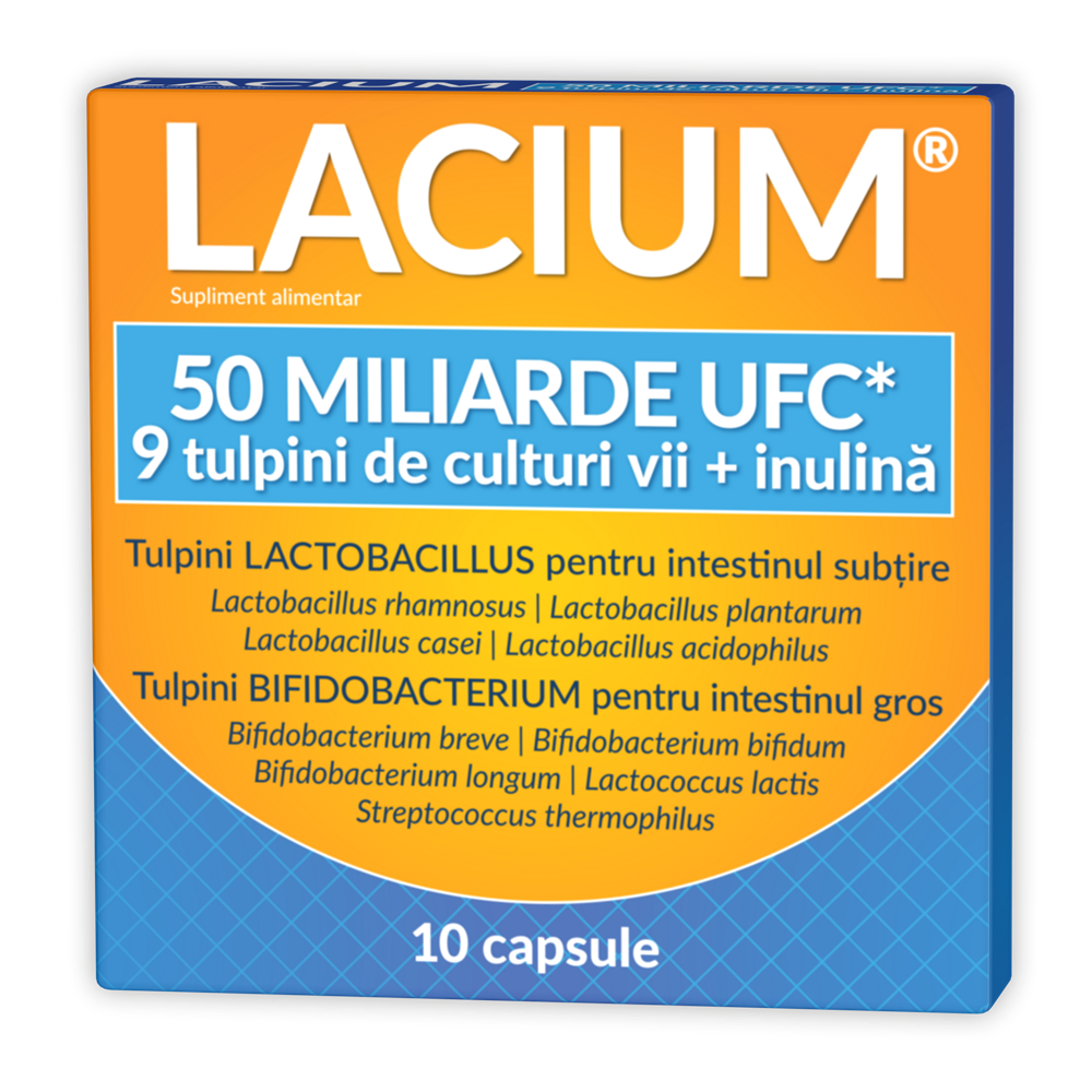 Lacium 50 miliarde UFC, 10 capsule, Zdrovit