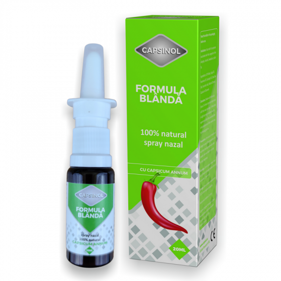 Spray nazal Capsinol formula blanda, 20 ml, Capsio