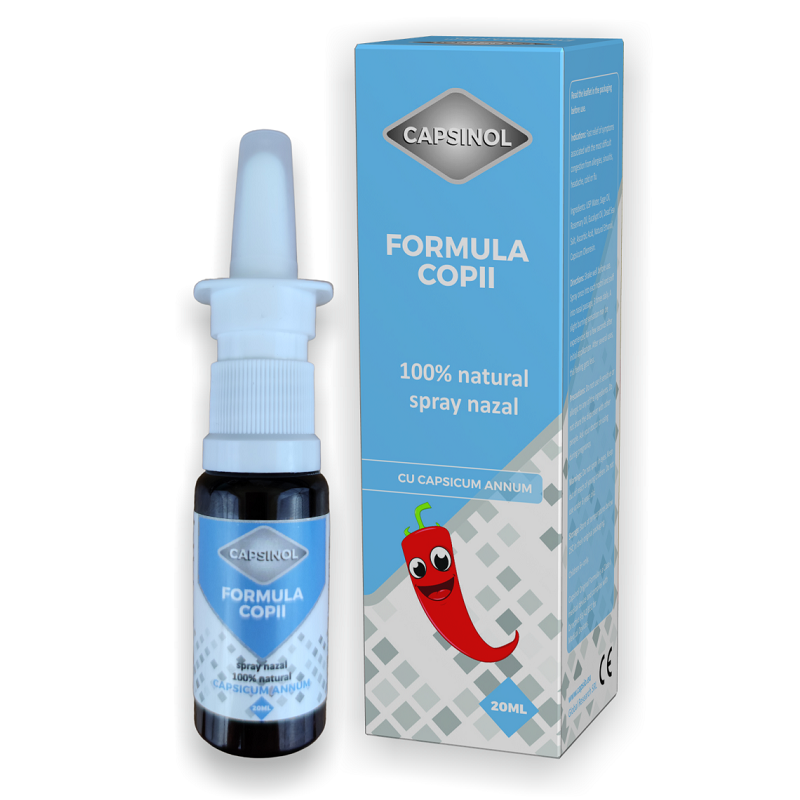 Spray nazal Capsinol formula copii, 20 ml, Capsio