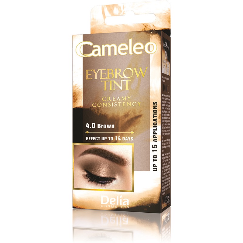 Crema sprancene Brown 4.0 Cameleo, 15 ml, Delia Cosmetics