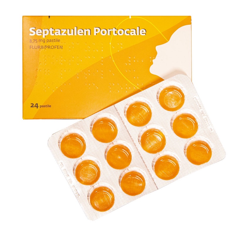 Septazulen Portocale, 8,75 mg, 24 pastile, Lozy's Pharmaceuticals