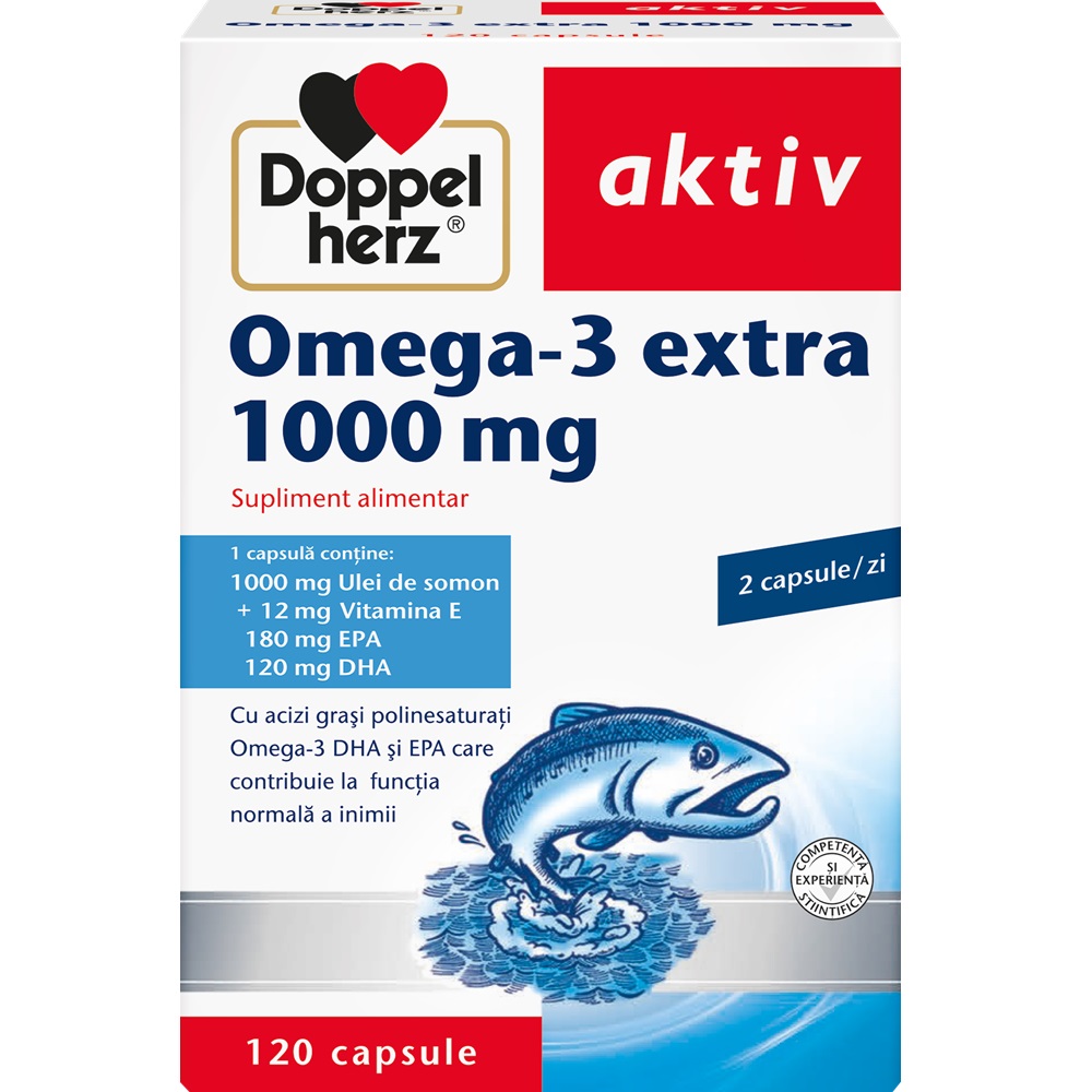 Omega 3 extra, 1000 mg, 120 capsule, Doppelherz