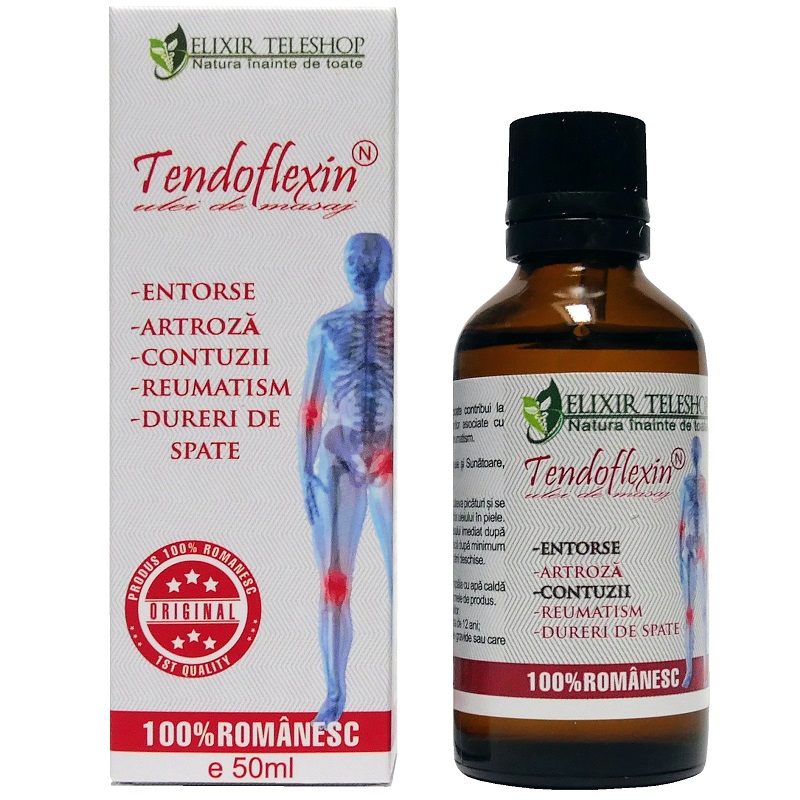 Ulei pentru masaj Tendoflexin, 50 ml, Elixir