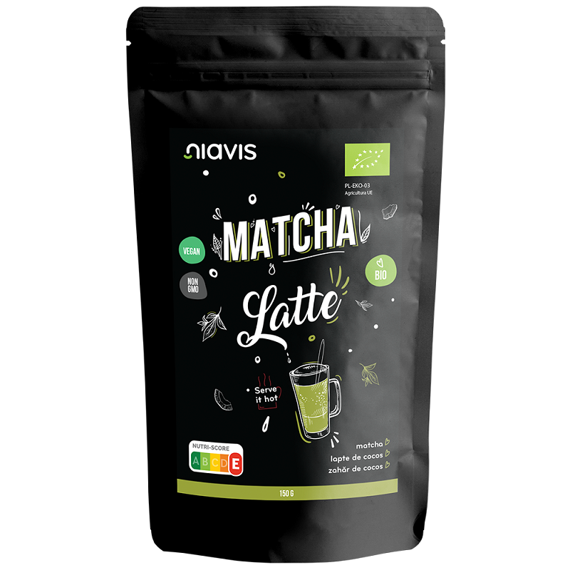 Pulbere Eco Matcha Latte, 150 g, Niavis