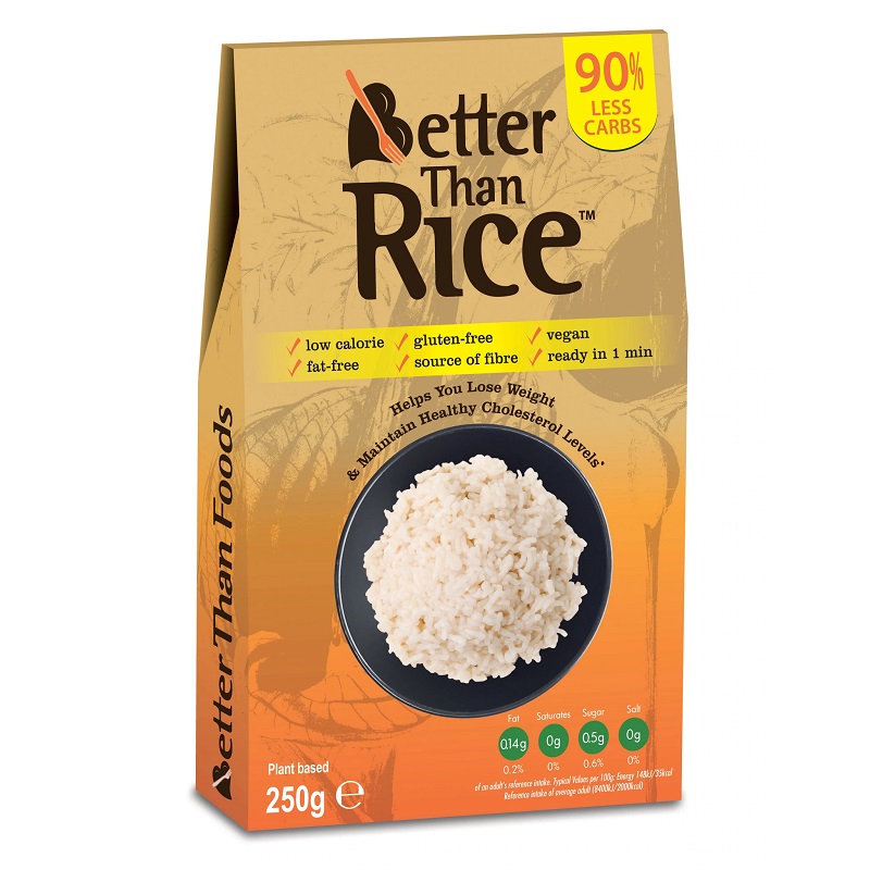 Orez din Konjac fara clatire Better Than Rice, 250 g, Better Than Foods