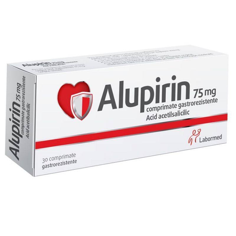 Alupirin, 75 mg, 30 comprimate gastrorezistente, Labormed