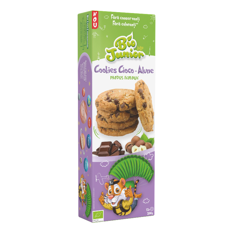 Cookies Eco cioco-alune Bio Junior, 200g, Nutrivita
