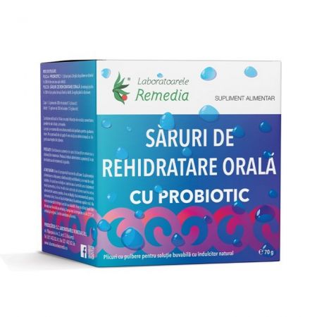 Saruri de rehidratare cu probiotic, 20 plicuri - Remedia