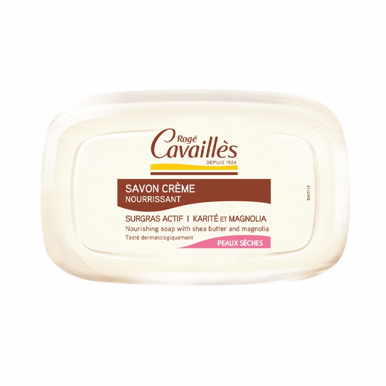 Sapun crema cu unt de karite si magnolie, 115 g, Roge Cavailles