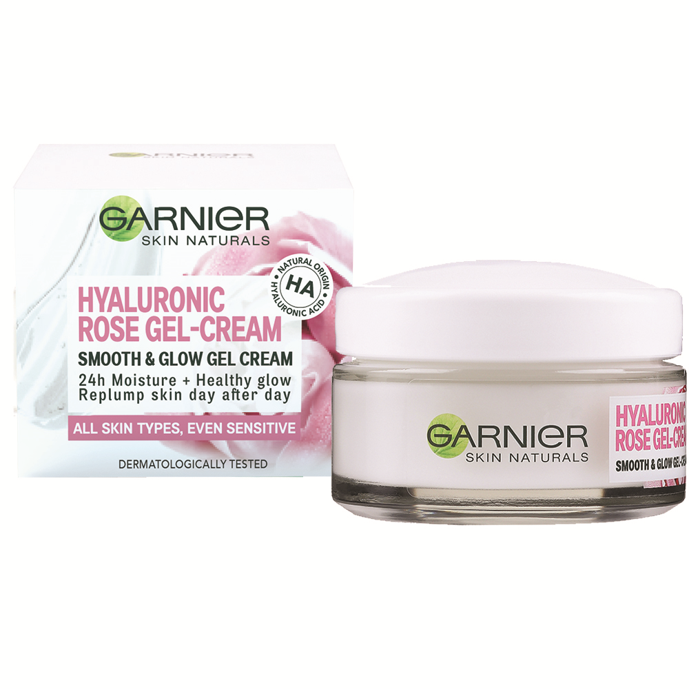 Gel-crema hidratant Hyaluronic Rose Skin Naturals, 50 ml, Garnier