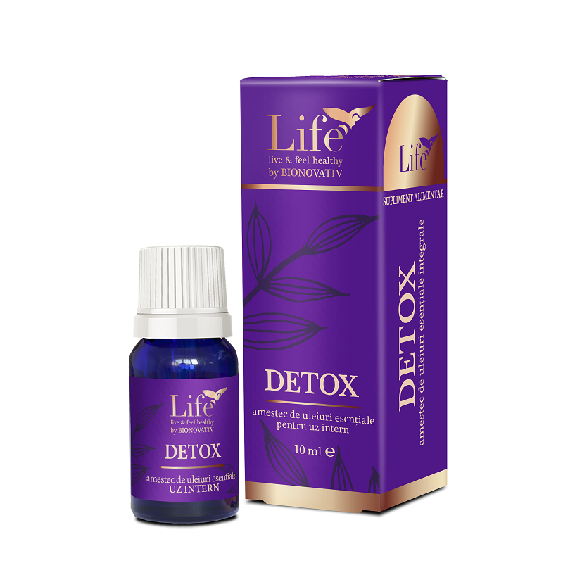 Detox, amestec de uleiuri esentiale, 10 ml, Bionovativ