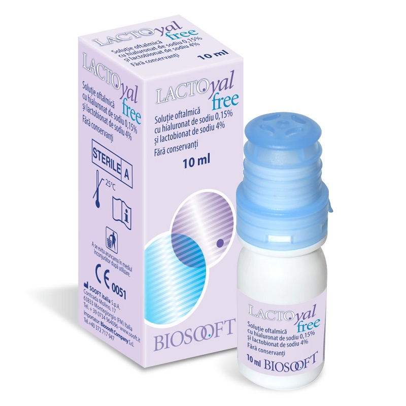 Lactoyal Free solutie oftalmica, 10 ml, Biosooft