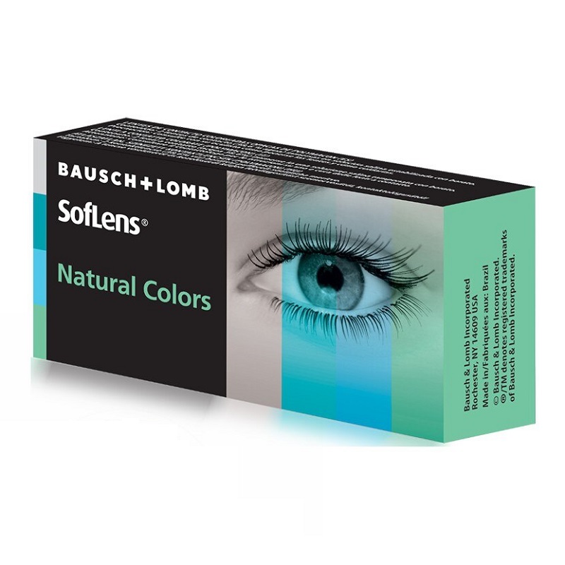 Lentile de contact Nuanta Emerald SofLens Natural Colors, 2 bucati, Bausch Lomb