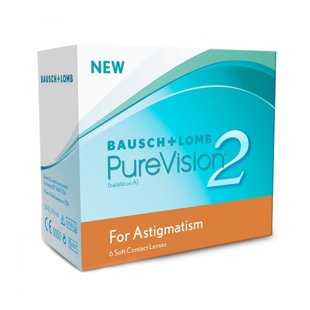 Lentile de contact -00.75 PureVision 2HD For Astigmatism, 6 bucati, Bausch Lomb